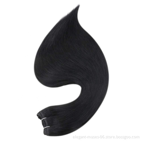 wholesale clip in double protein filam hair extensions Double Drawn synthetic Hair Clip Extensions